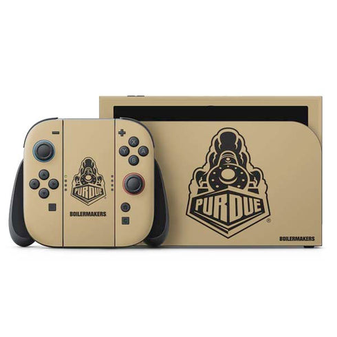 Purdue Gold Signature Logo Nintendo Switch 2 (2025) with Joy-Con Skin